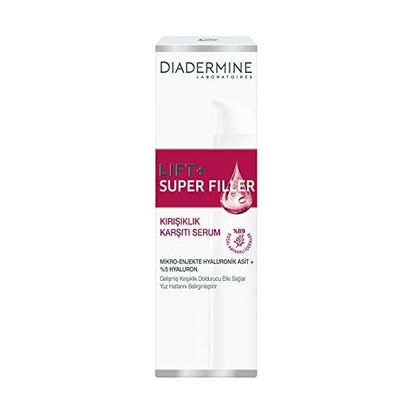 Diadermine - Lift+ - Sérum Super Lisseur - Anti Rides Ultra Concentré - 40 Ml - Lot de 2 Crème Jour et Nuit