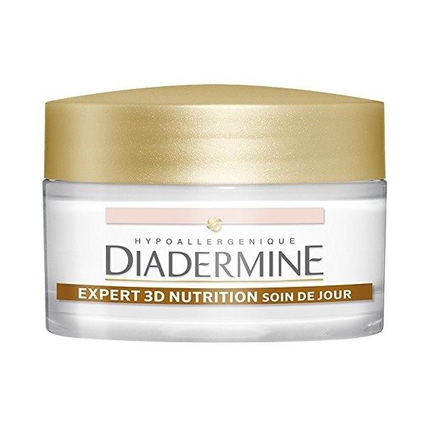 Diadermine - Expert Nutrition - Crème Visage de Jour Anti-Âge Extra-Riche - Peaux Matures, Sèches à Très Sèches - Nourrit et ...