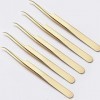 DituVogue Pince à Sourcils 5pcs Tweezers Lash Tweezers Professionnel Haute Precision en Acier Inoxydable Tweezers Extension d