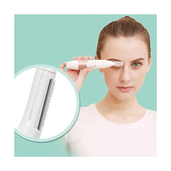 XIXIDIAN Tondeuse à Sourcils, Rasoir de Sourcils électriques sans Douleur for Femmes, dissolvant des Cheveux sans Fil for Le 