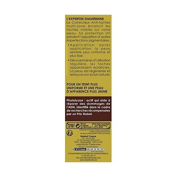 Diadermine - Expert Fondamental - Correcteur Visage Anti-tâches - Anti-âge - 30 ml - Lot de 2 Crème Jour et Nuit