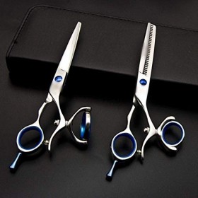 GaoF Ensemble de Ciseaux de Coupe de Cheveux Professionnel pour Coiffeur de 6 Pouces, Ensemble de Ciseaux à Doigts créatifs 4