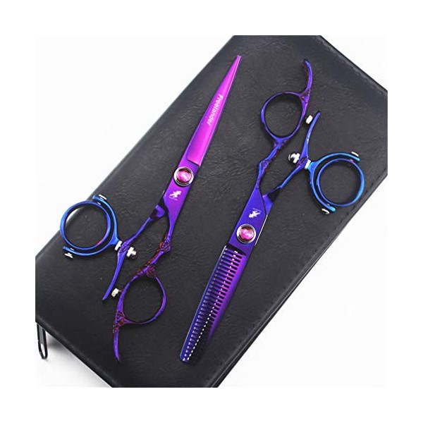 6.0 Professional Ciseaux De Coiffure, Salon De Coiffure Dilution Ciseaux Coupe De Cheveux Set Ciseaux 440C Japan Steel Light