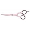 Jaguar White Line Pastel Plus Ciseaux de coiffure décalés Rose 14 cm