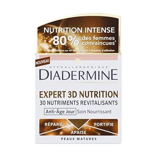 Diadermine Soin nourrissant anti-âge jour - Expert 3D Nutrition - Le pot de 50ml Crème Jour et Nuit