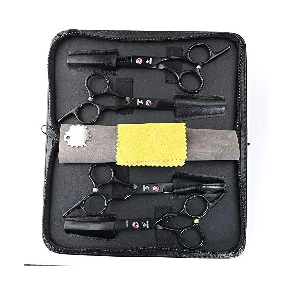 Kit doutils de ciseaux de coiffure Global, ensemble combiné de ciseaux de coiffeur Bang 6 pouces Suit b 