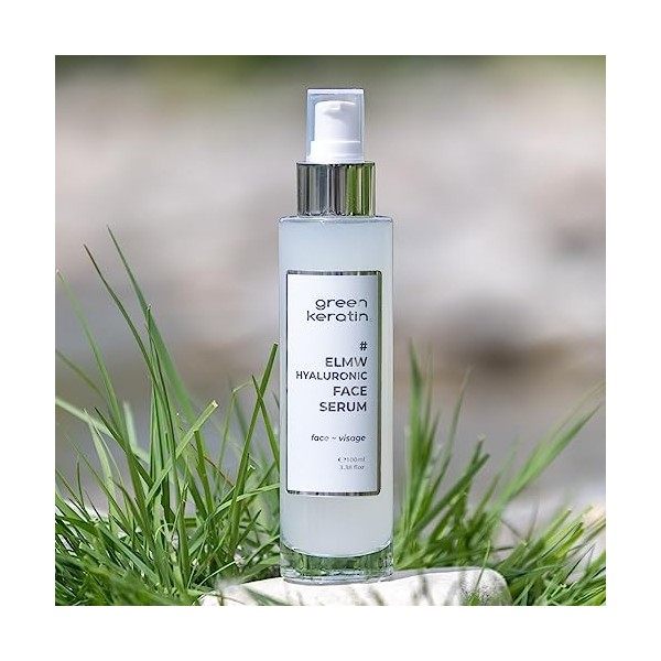 Green Keratin - ELMW Original – Sérum à lacide hyaluronique pour le Visage 250ml Recharge 