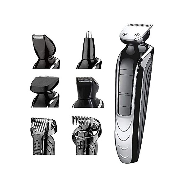 Tondeuse à cheveux pour hommes, tondeuse à barbe pour hommes, tondeuse à barbe électrique multifonction 3 en 1 rechargeable p