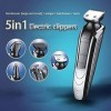 Tondeuse à cheveux pour hommes, tondeuse à barbe pour hommes, tondeuse à barbe électrique multifonction 3 en 1 rechargeable p