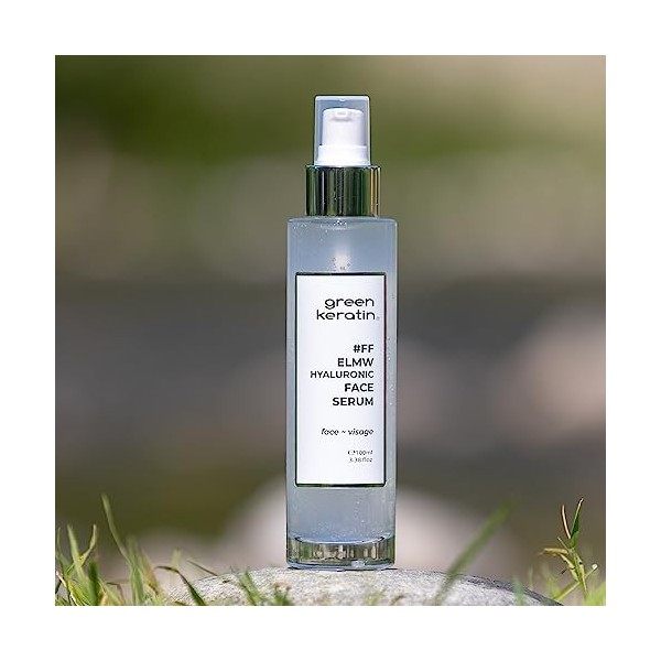 Green Keratin - ELMW - Sérum à lacide hyaluronique pour le Visage Sans Parfum 100ml Crème Jour et Nuit