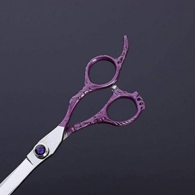 Ciseaux de barbier ciseaux de coiffure professionnels 19 Cm noir/rose barbiers de Salon ou usage domestique Rasage et Épilation