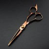 ciseaux de coiffeur Ciseaux de coupe de cheveux, 6inch japan steel Bronze ciseaux de salon de coiffure coupe coiffeur makas c