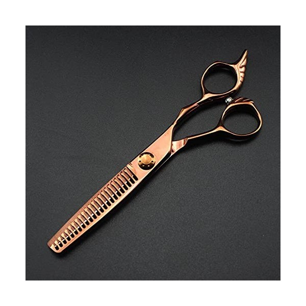 ciseaux de coiffeur Ciseaux de coupe de cheveux, 6inch japan steel Bronze ciseaux de salon de coiffure coupe coiffeur makas c