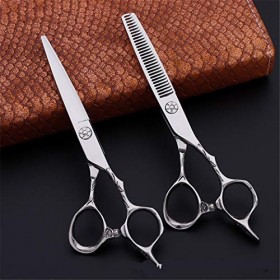 Ciseaux de toilettage pour animaux de compagnie, ensemble de ciseaux de coupe de cheveux 6,0 pouces en acier japonais Ciseaux
