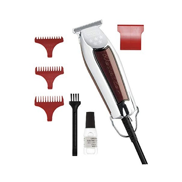 Wahl Wide Detailer Trimmer - Tondeuse filaire puissante avec lame en T extra large pour la finition des bords et le travail d