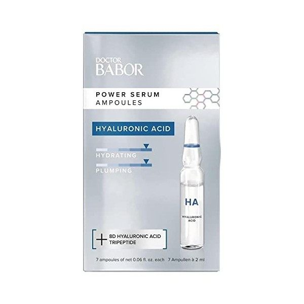 BABOR Doctor Power Ampoules Hyaluronic Acid, 14 ml Crème Jour et Nuit