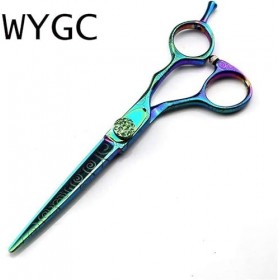 Ciseaux de coiffure super tranchants 440C, ciseaux de coiffeur, ciseaux de styliste, ensemble combiné de ciseaux de coiffure,...