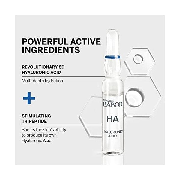 BABOR Doctor Power Ampoules Hyaluronic Acid, 14 ml Crème Jour et Nuit