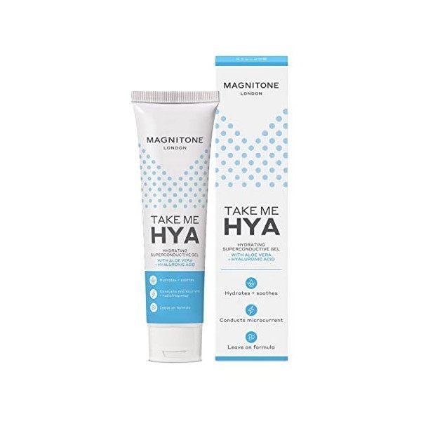 Magnitone Take Me Hya - Gel Supraconducteur Hydratant à lAloe Vera + Acide Hyaluronique, pour Appareil de Tonification Facia