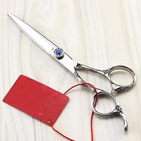 Ciseaux de coupe de cheveux, 6 pouces professionnels gauchers prune ciseaux à cheveux amincissants coupe de cheveux cisailles...