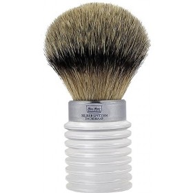 Hans Baier Exclusive XXL Pinceau de rasage géant en acrylique mat Taille 6 Pointe argentée