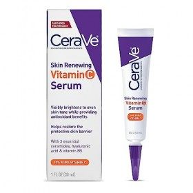 CeraVe Vitamin C Serum with Hyaluronic Acid | Skin Brightening Serum for Face with 10% Pure Vitamin C | Fragrance Free | 1 Fl...
