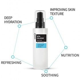 COXIR émulsion ultra-hyaluronique 100ml /3.38 fl.oz. - |&nbsp;acide hyaluronique |&nbsp;hydratant léger intense pour les peaux sèches C...
