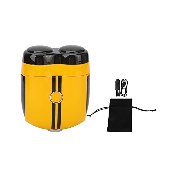 Mini Rasoir électrique de Voyage pour Homme, Taille de Poche, Rasoir électronique Lavable, sans Fil, Barbe, Tondeuse à Barbe 