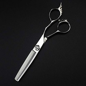 Ciseaux de coupe de cheveux, professionnels 6 440c acier 7 trous coupe ciseaux de cheveux coupe barbier coupe de cheveux c Ra...