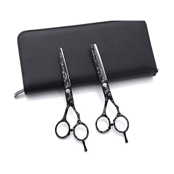 Ciseaux de coiffure professionnels Ciseaux de coiffeur de salon Kit de ciseaux de cheveux super pointus pour salon de coiffur