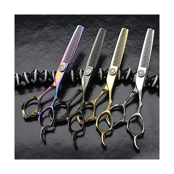 Ciseaux De Coiffeur Ciseaux De Coiffure Professionnels Et Ciseaux Amincissants 15,2 Cm En Acier Inoxydable Violet Salon Barbi