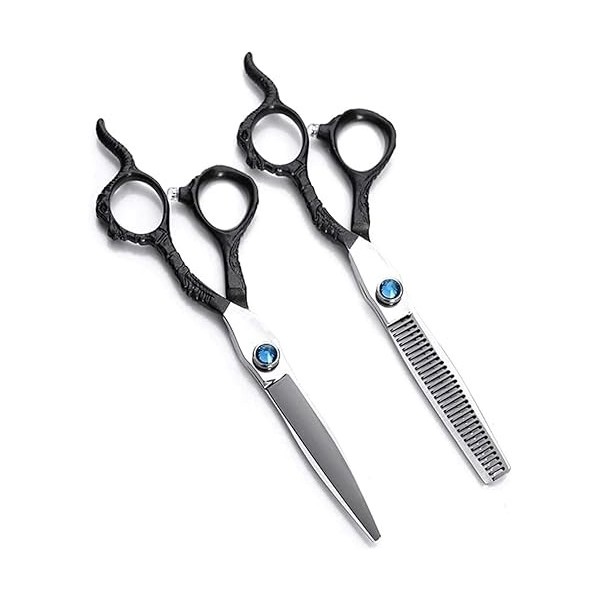 Ciseaux de barbier professionnels de 15,2 cm, kit de ciseaux à cheveux super tranchants pour salon de coiffure, parfait pour 