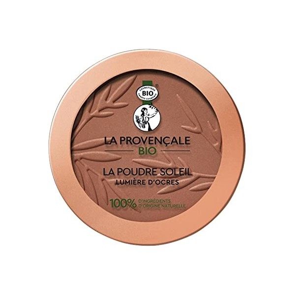 La Provençale Bio - La Poudre Soleil Lumière dOcres Certifiée Bio - Poudre Bronzante pour le Visage - 100% dIngrédients dO