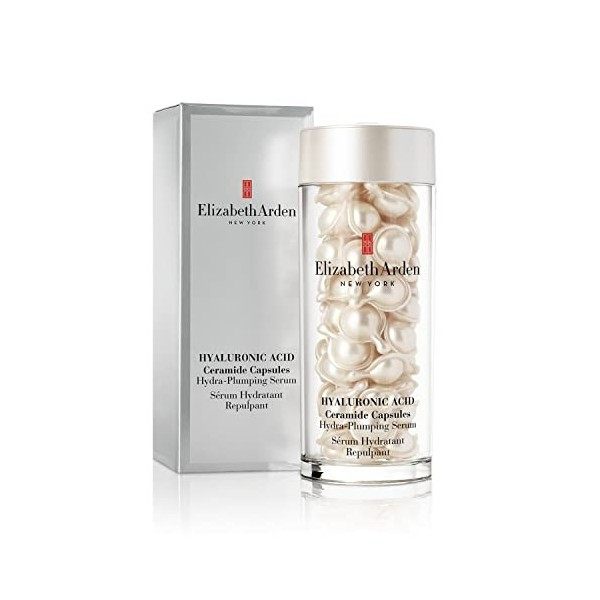 Elizabeth Arden, Hyaluronic Acid Ceramide Capsules, Sérum pour Visage Hydratant et Repulpant Crème Jour et Nuit