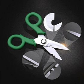 Ciseaux artisanaux 5,5 pouces 146 mm en acier inoxydable multi-usages for électricien domestique, couteau de coupe, outil de ...