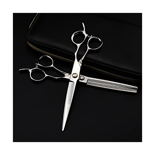 Ciseaux de coupe de cheveux, professionnel 440c 9cr13 en acier 6 , ciseaux à cheveux, outils de barbier, coupe de cheveux, 