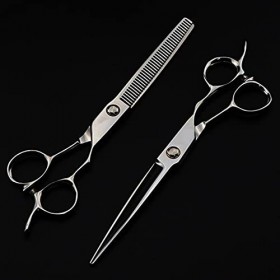 Ciseaux de coupe de cheveux, professionnel 440c 9cr13 en acier 6 , ciseaux à cheveux, outils de barbier, coupe de cheveux, R...