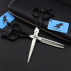 KOAIEZ 6,0 Pouces 440C Salon en Acier Inoxydable Barber Coiffure De Cisaillement, Kit De Ciseaux De Coupe De Cheveux Professi