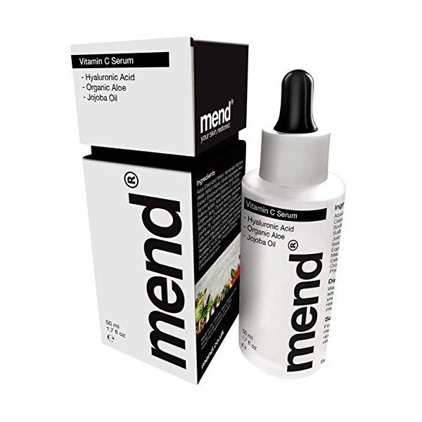 Sérum à la vitamine C breveté Quicksorb pour des résultats 5 fois plus rapides et acide hyaluronique, soins de la peau pour l...