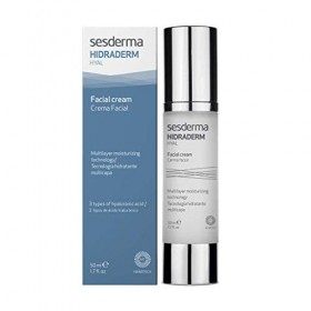 Sesderma | Hidraderm Hyal Moisturizing Cream | Crème hydratante pour le visage | 3 types dacide hyaluronique | Hydratation m