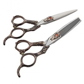 6,0 Pouces Ciseaux De Coupe De Cheveux, Ciseaux Inoxydable Professionnel Barber Set, Pour Coiffure, Effiler, Texturation, Sal