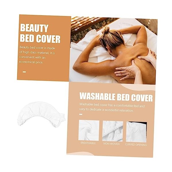 FOMIYES 5 Pièces Feuille Beauté Massage Lit Couverture Élastique Beauté Réutilisable Massage Lit Couverture Visage Lit Couver