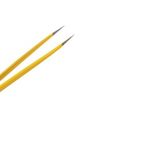 VANGLI Tweezers Yellow stainless steel tweezers, birds nest hair-picking and hairdressing tools, electronic mobile phone mai