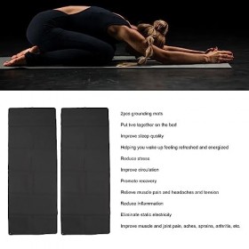 Kit de Tapis de Mise à la Terre 2 ensembles , Tapis de Mise à la Terre, Soulagement du Stress Améliore le Sommeil Tapis de M
