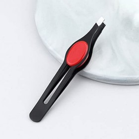 LLRYN Pince à Sourcils en Acier Inoxydable Pointe inclinée Yeux Pince à épiler pour épilation du Visage Outils de Maquillage 