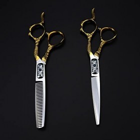 Ciseaux De Coupe De Cheveux, 6 Pouces Professionnel Japon 440c Ciseaux En Acier Ciseaux De Cheveux De Mouton Dor Coupe De Ch