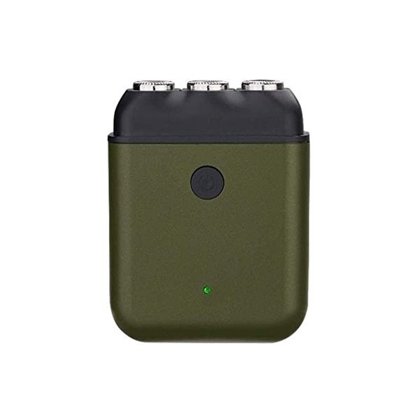 Hommes électriques Ultra Mince Rasoir Rasoir déchargeable et Rasoir Sec Lavable for la Barbe de Soins du Visage Color : Blac