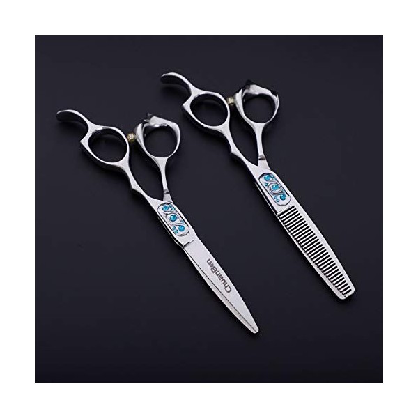 CYYZB 6.0 Pouces Salons de beauté Professionnels Coiffure Bangs Ciseaux Set Barber Ciseaux Dilution Ciseaux Japonais de Haute