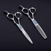 CYYZB 6.0 Pouces Salons de beauté Professionnels Coiffure Bangs Ciseaux Set Barber Ciseaux Dilution Ciseaux Japonais de Haute