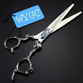 Ensemble de ciseaux de coiffure, outils professionnels de coupe de cheveux, ciseaux de barbier, haute dureté tranchante 17,5 ...